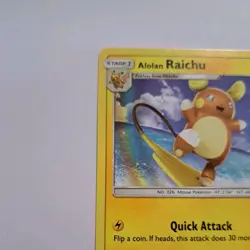 Alolan Raichu SM65 Black Star Promo Pokemon card VGC - Image 2