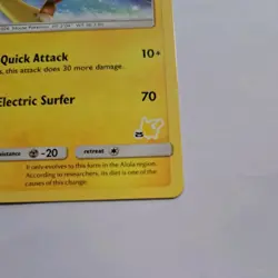 Alolan Raichu SM65 Black Star Promo Pokemon card VGC - Image 5