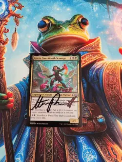 MTG Greta, Sweettooth Scourge Foil - Wilds Of Eldraine - Signed By Artist LP - Image 1