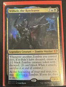 MTG Commander Wilhelt the Rotcleaver Complete Zombie Commander Deck - Image 1
