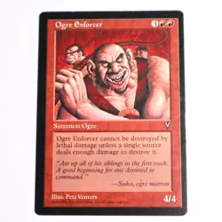 MTG Red - Ogre Enforcer - Visions - Magic the Gathering - Image 1