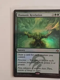 MTG Foil Shamanic Revelation Fate Reforged BAB Promo NM Green Sorcery WotC 2015 - Image 3