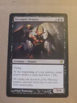 Bloodgift Demon ISD Magic The Gathering MTG #89 Black Rare PLAYED - Image 1