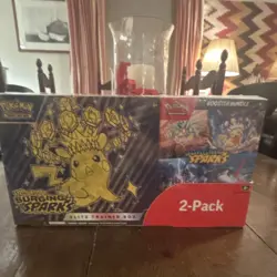 Pokemon Scarlet & Violet Surging Sparks Elite Trainer & Booster Bundle 2-Pack - Image 1