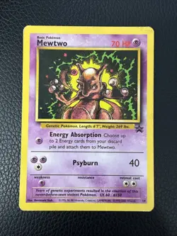 Pokemon TCG Mewtwo Wizards Black Star - 14 Regular - HP/DMG - Image 1