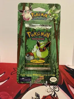 Pokemon unlimited jungle Sealed blister Pack Near MINT condition - Image 1