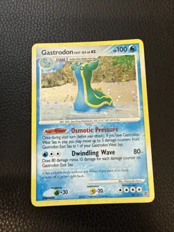 2007 Pokemon, Secret Wonders, #8/132 Gastrodon East Sea, Holo Rare- Damaged - Image 1