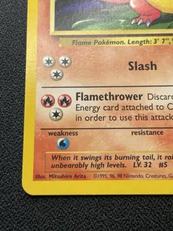 Pokemon Charmeleon 24/102 Base Set Uncommon Unlimited LP - Image 5