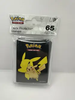 Pikachu Standard Deck Protector Sleeves 65 ct for Pokemon TCG NEW - Image 1