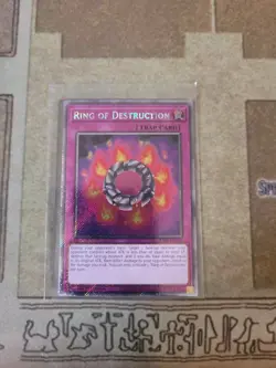 YUGIOH RING OF DESTRUCTION RA04-EN119 PLATINUM RARE 1ST ED NM - Image 1