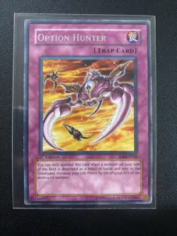 | Yugioh Option Hunter SOI-EN058 1st Edition Ultimate Rare LP - Image 1