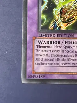 Yugioh Elemental Hero Plasma Vice CT04-EN006 Secret Rare Limited NM Holo Bleed - Image 5