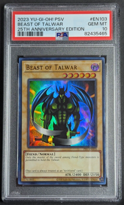 Beast of Talwar PSA 10 GEM MINT 2023 25th Anni. Pharaoh's Servant #EN103 Yugioh - Image 1