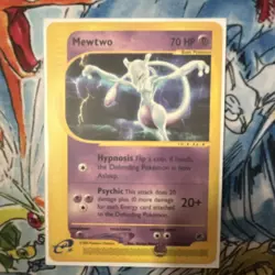 Pokemon Mewtwo Expedition 10/165 Basic Psychic 2002 Lot of 2 Cards - Image 1