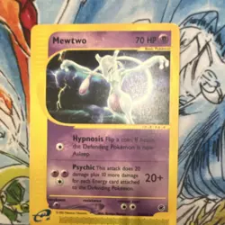 Pokemon Mewtwo Expedition 10/165 Basic Psychic 2002 Lot of 2 Cards - Image 2