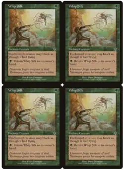 MTG Whip Silk x4 Invasion Common NM/LP Playset - Image 1