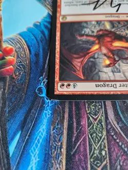 MTG Hoard-Smelter Dragon - Scars of Mirrodin Regular - Signed By Artist, MP - Image 3