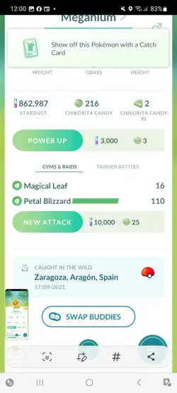 Pokemon Go Shiny Meganium - Image 2