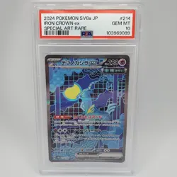Iron Crown ex Special Art Rare PSA 10 Japanese Pokemon Terastal Festival 214/187 - Image 1