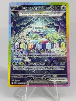 Pokemon Terapagos ex SV07 Stellar Crown 170/142 Special Illustration Holo HP230 - Image 1