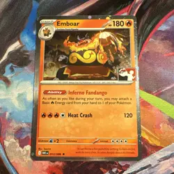 Emboar Cosmos Holo Pokemon Prize Pack Series 8 Promo Pokemon MINT WHT 013/086 - Image 1