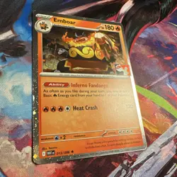 Emboar Cosmos Holo Pokemon Prize Pack Series 8 Promo Pokemon MINT WHT 013/086 - Image 2