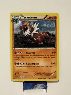 Pokemon TCG Tyrantrum 62/111 Furious Fists Holo Rare LP - Image 1