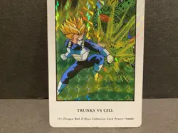 Dragon Ball Z Hero Collection #151 Prism Foil DBZ Trunks vs Cell Artbox Card! - Image 3