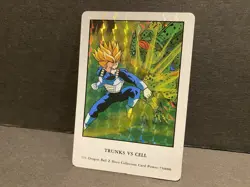 Dragon Ball Z Hero Collection #151 Prism Foil DBZ Trunks vs Cell Artbox Card! - Image 5