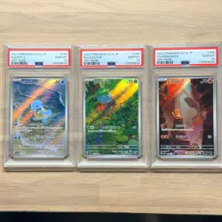PSA 10 Bulbasaur Charmander Squirtle AR Set JPN Sequential Card 166-170 - Image 1