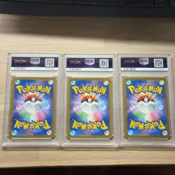 PSA 10 Bulbasaur Charmander Squirtle AR Set JPN Sequential Card 166-170 - Image 5