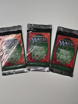 Set of 3 Magic The Gathering Homelands (Spanish) Booster Packs NEW sealed - Image 1