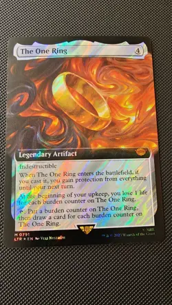 MTG LOTR The One Ring Extended Art Surge Foil M 0380 - Image 1