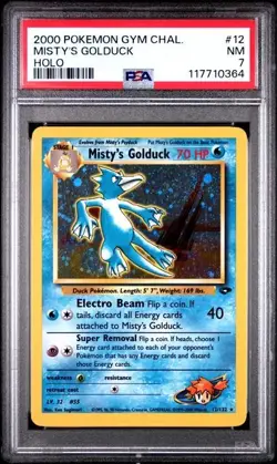 PSA 7 - 2000 Pokemon Gym Challenge MISTY'S GOLDUCK HOLO #12 (0364) - Image 1