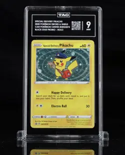Special Delivery Pikachu📮⚡• Pokemon SWSH Black Star Promo HOLO SWSH074 - TAG 9 - Image 1