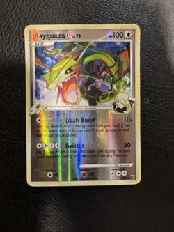 Pokemon Card TCG 2009 Rayquaza C 8/147 Supreme Victors Reverse Holo - Image 1