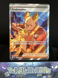 Pokemon Card Firebreather 119/094 Phantasmal Flames Full Art Holo Trainer NM - Image 1