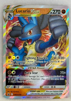 Lucario VSTAR SWSH214 Black Star Promo Ultra Rare Holo Pokemon TCG Card NM - Image 1