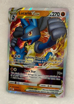 Lucario VSTAR SWSH214 Black Star Promo Ultra Rare Holo Pokemon TCG Card NM - Image 2