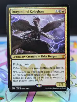 MTG Dragons of Tarkir- Dragonlord Kolaghan 218 Regular - Image 1