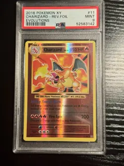 Pokemon TCG Evolutions Charizard 11/108 PSA 9 Reverse Holo Rare - Image 3