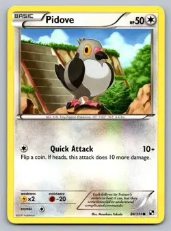 Pokemon TCG Black and White Pidove 84/114 - Image 1