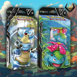 Pokemon Theme Deck Box Set of 2 [Venusaur V + Blastoise V] - Image 1