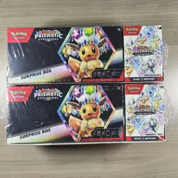 Pokemon TCG Prismatic Evolutions Surprise Box And Booster Bundle Sealed Set Of 2 - Image 1