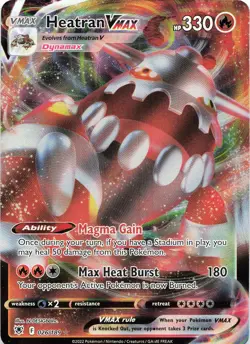POKEMON Heatran VMAX #026/189 SWSH10: Astral Radiance NM - Image 3