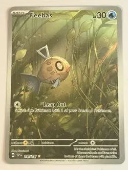 Pokemon TCG Feebas 198/191 IR Illustration Rare Surging Sparks SV8 NM Condition - Image 1
