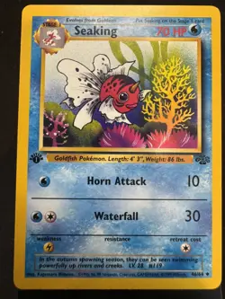 Pokemon TCG Seaking - 1st Edition - 46/64 Jungle 1999 LP WotC - Image 1
