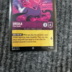 Disney Lorcana Fabled Ursula Voice Stealer 44/204 Super Rare Card NM Blurple - Image 4
