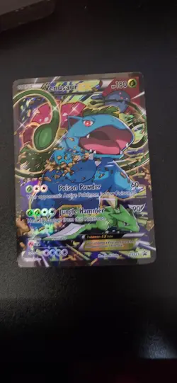 Pokemon Venusaur EX XY123 Black Star Promo Full Art Holo TCG Card - Image 1