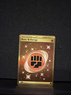 Pokemon TCG Basic Fighting Energy Scarlet Violet Holo Hyper Rare Card 258/198 - Image 1